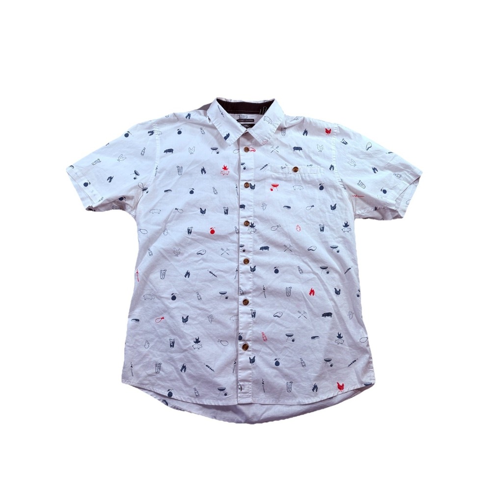 O'Neill Men's "Grilled Shirt" short-sleeve button-down shirt  Medium